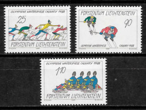 sellos deporte Liechtenstein 1987