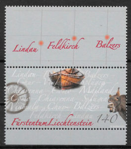 filatelia colección transporte Liechtenstein-2014