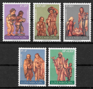 colección sellos arte Luxemburgo 1971