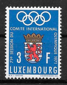 filatelia deporte Luxemburgo 1971