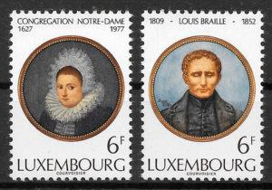 sellos personalidad Luxemburgo 1977