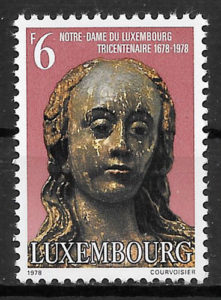 colección selos arte Luxemburgo 1978