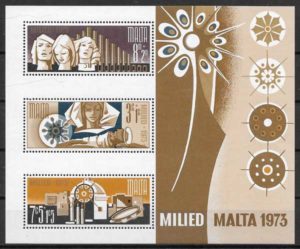 sellos navidad Malta 1972