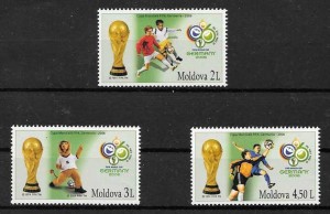 Colección sellos deporte Moldavia 2006