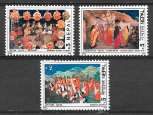 sellos arte Nepal 1999