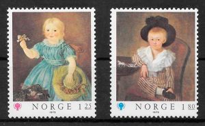 colección sellos arte Noruega 1979