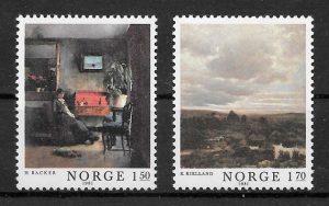 filatelia colección arte Noruega 1981