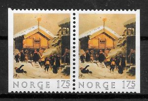 sellos navidad Noruega 1982