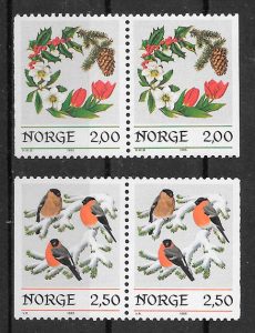 colección sellos navidad Noruega 1985