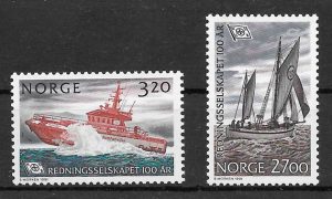 filatelia colección transporte Noruega 1991