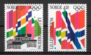 colección sellos deporte Noruega 1992