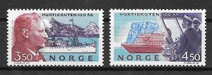 colección sellos transporte Noruega 1993