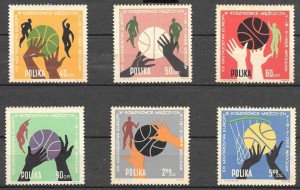 sellos deporte Polonia 1963