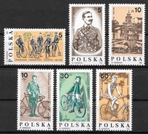 filatelia colección transporte Polonia 1986