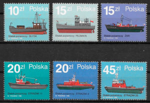 sellos transporte Polonia 1988