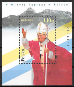 filatelia colección personalidad Polonia 1997