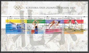 sellos deporte Polonia 2008