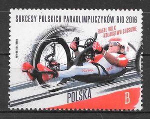 colección sellos deporte Polonia 2016