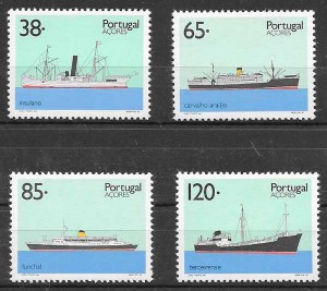 sellos transporte Portugal Azores 1992