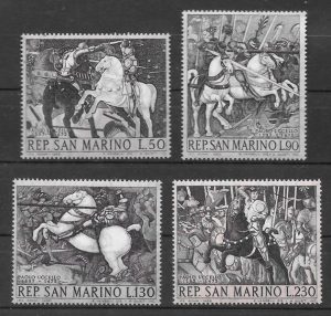 filatelia colección arte San Marino 1968