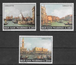 filatelia colección arte San Marino 1971