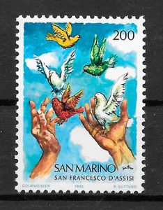 sellos arte San Marino 1982