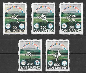 filatelia colección deporte San Marino 1985