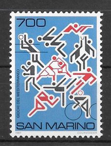 sellos deporte San Marino 1987