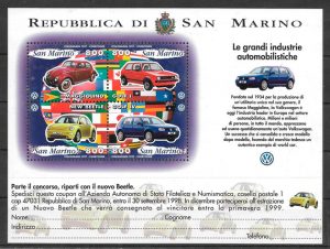 sellos transporte San Marino 1997