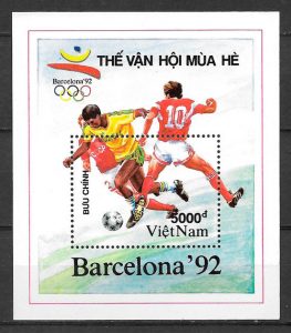 FILATELIA deporte Viet Nam 1991