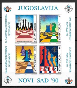 sellos deporte Yugoslavia 1989