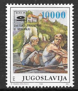 sellos deporte Yugoslavia 1989