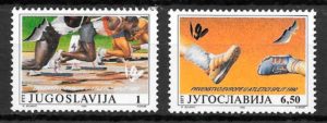 filatelia coleccion deporte Yugoslavia 1990