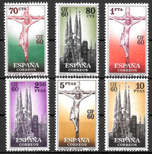 filatelia colección arte España 1960