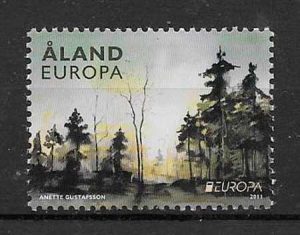 filatelia tema Europa Aland 2011