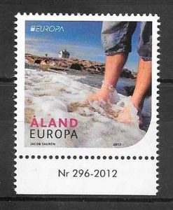 colección sellos tema Europa Aland 2012