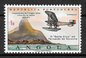 filatelia colección transporte Angola 1971