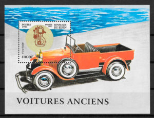 filatelia colección transporte Benin 1997