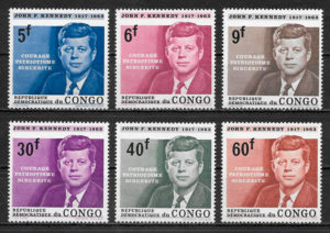 sellos personalidades Congo 1964