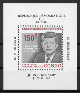 sellos personalidades Congo 1964