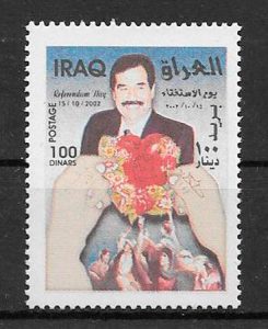 colección sellos personajes Iraq 2002