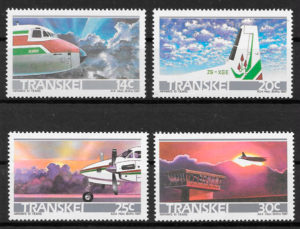 filatelia colección transporte Transkei 1987