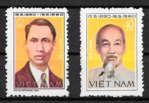 filatelia colección personalidad Viet Nam 1980