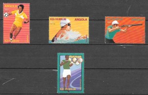 sellos colección deporte Angola 1996