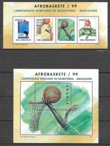 sellos deporte Angola 1999