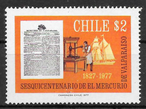 filatelia temas varios Chile 1977