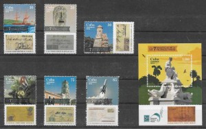 colección sellos maravillas Cuba 2015