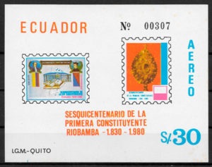 filatelia temas varios Ecuador 1980