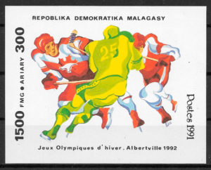 filatelia deporte Madagascar 1991