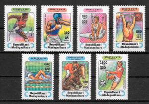 filatelia colección deporte Madagascar 1994